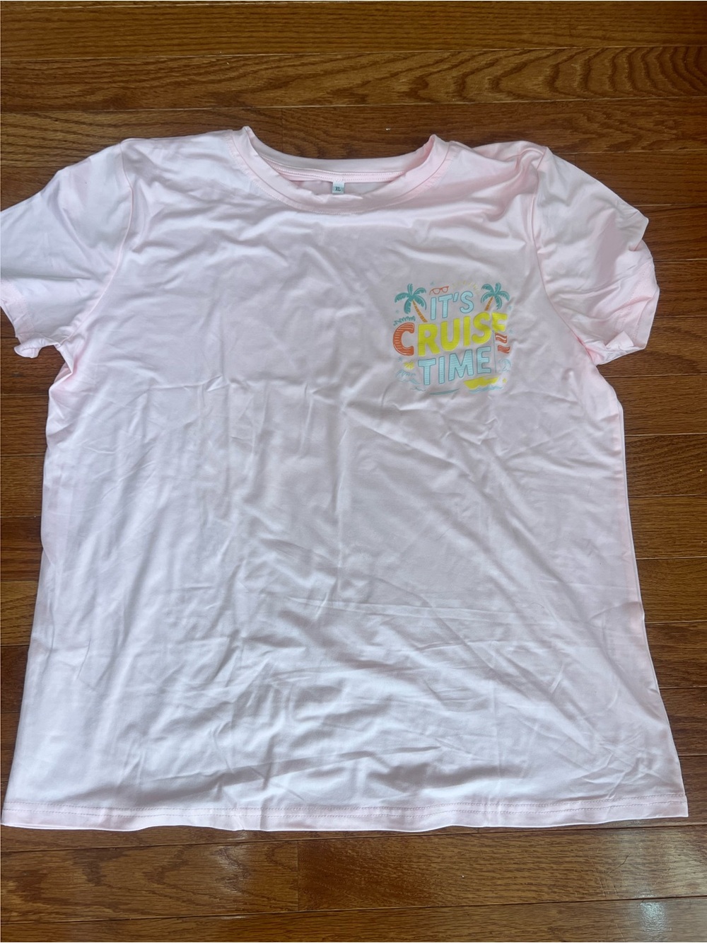 Amazon Pink Graphic Tee "It's Cruise Time"